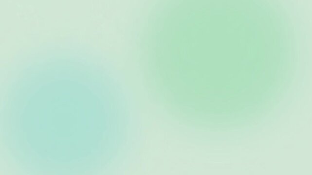 Soft mint green gradient background, ethereal pastel bokeh motion, abstract blurred teal and lime light loop for presentation backdrops