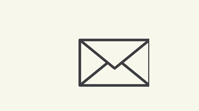 Money and envelope animation icon. Financial concept animation icon.