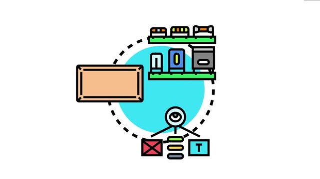 Image depicting a baseline structure for organizing visual content with elements for data, text, and overall design, emphasizing web development and digital architecture