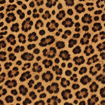 Real leopard skin fur seamless pattern texture, luxury cheetah animal print background for safari and fashion fabric design