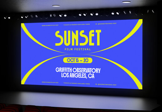 Cinema Screen Mockup