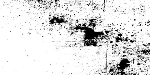 Fototapeta premium Monochrome Abstract Ink Splatter Grunge Texture with High Contrast Spots, Weathered Film Grain, and Grungy Overlay