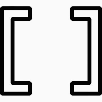 Square brackets icon