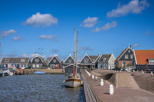 Marken is a peninsula connected by a causeway to the waters of Lake Ijssel, in the Netherlands, located in the municipality of Waterland in the province of North Holland.