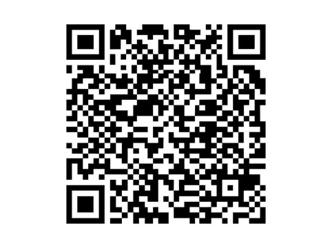 Digital QR code vector icon, black and white square barcode for mobile scanning, scannable matrix barcode for marketing and payments