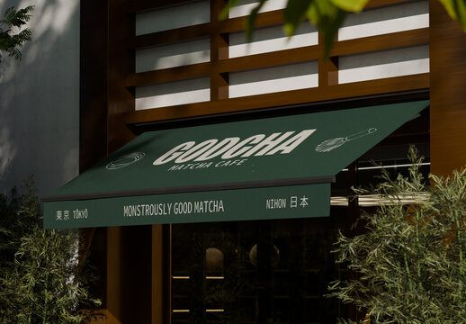 Storefront Awning Mockup