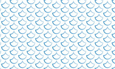 abstract monochrome gradient outline fish scale pattern art for banner poster background. © kowsar