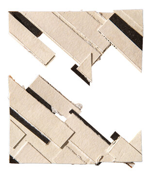 Abstract Geometric Header and Footer Beige and Black Paper Collage