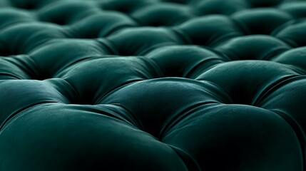 Naklejka premium Luxurious Dark Green Velvet Upholstery Fabric Texture Background.