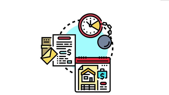 Bill payment management system visualizing financial obligation deadlines, budgeting processes, and debt burden by tracking invoices and scheduling regular payments
