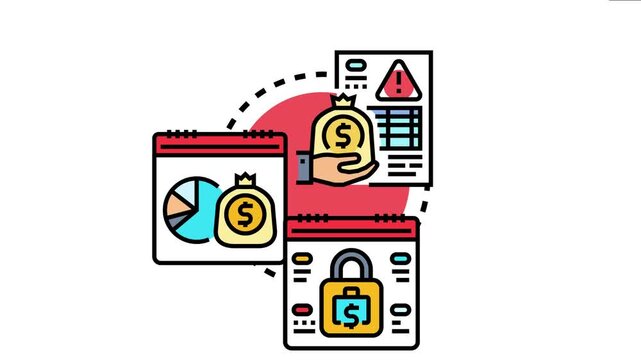 Billing cost monitoring visualizing financial control, managing expenses, accounting calculations, and securing budget operations for business project planning