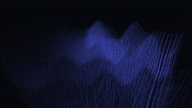 Neural network nodes cluster and wave in a seamless data background