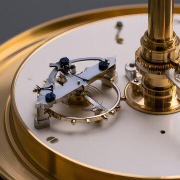 Precision Mechanical Clock Detail