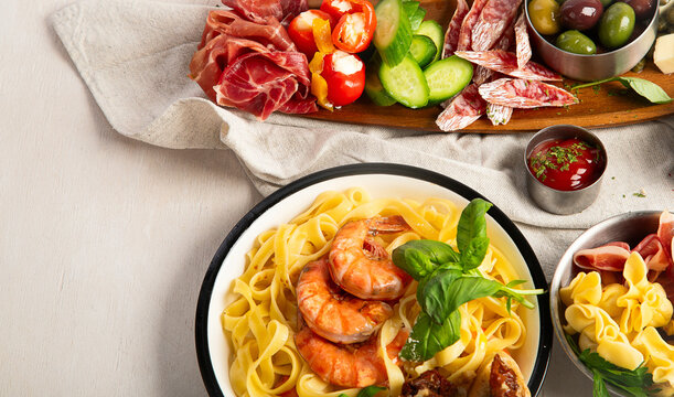Concepts of Italian food. Italian cuisine