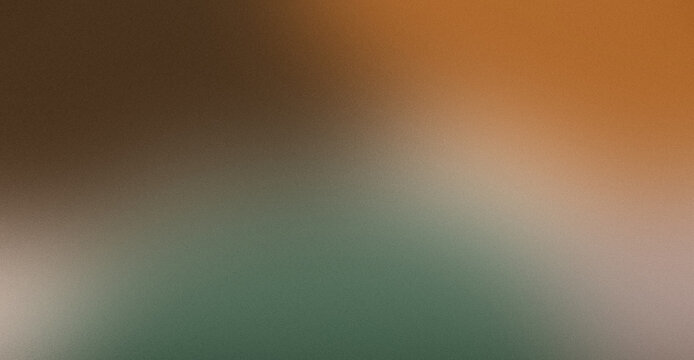 Rustic Amber Copper, Sage Green, Chocolate Brown, and Warm Sand Beige Abstract Gradient Background Featuring Heavy Grainy Noise Texture with Organic Color Blend