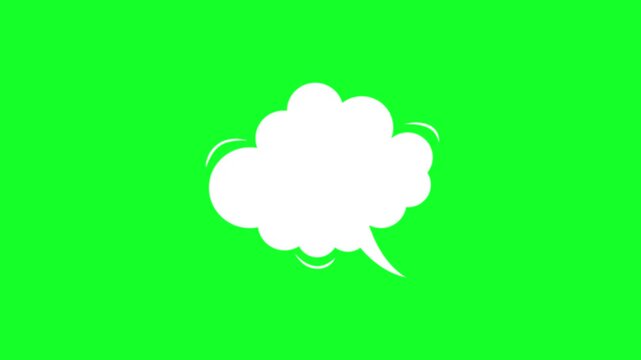 Comic Cloud Animation Motion for video elements, Animated illustration video