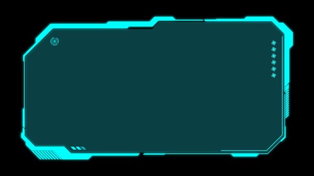 Hud Frame Digital Technology  or Sci-fi Frame Game Interface animation