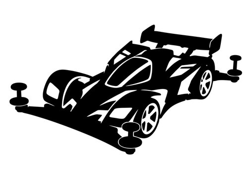 Black and White Tamiya Silhouette