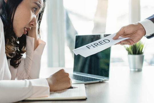 manager sending Dismissal letter to employee to layoff due to financial problem in coronavirus situation