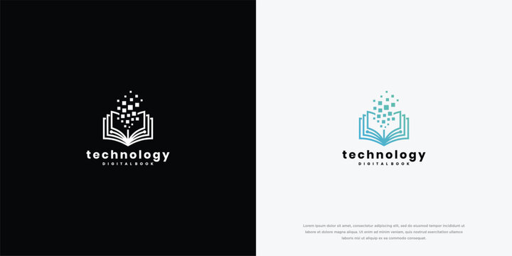 Digital Book Technology Logo Design