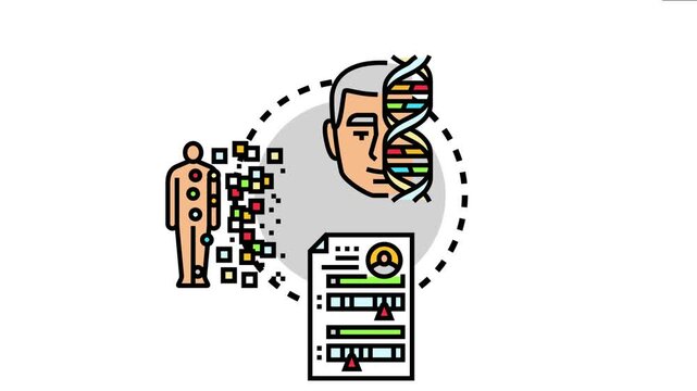 Bioinformatics protein profiling the complex process of analyzing individual health markers and genetic information to understand personalized biological data for healthcare applications