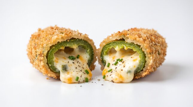 Fried Jalapeno Poppers with Melted Cheese stock