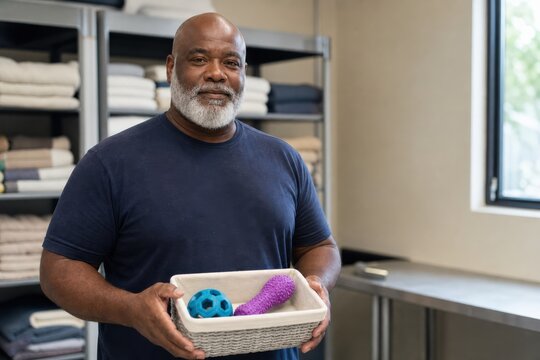 Animal Shelter Enrichment Program Coordinator with Clean Toy Rotation