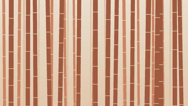 Bamboo grove parallax scrolling, seamless loop motion background, warm earth tones