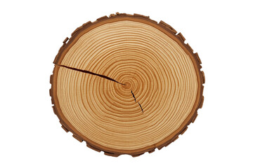 Fototapeta premium Round tree trunk cross section with visible growth rings