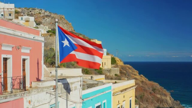 The La Perla area in Puerto Rico. San Juan.