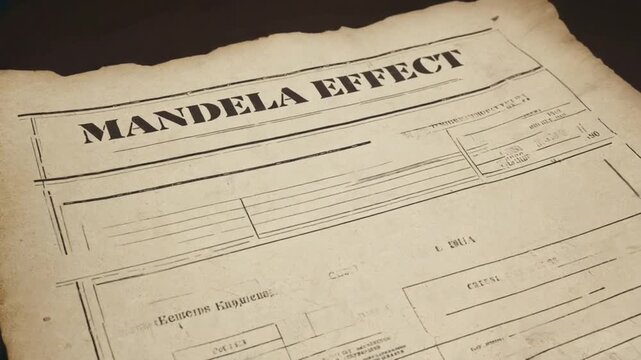 Document with the text "Mandela Effect".