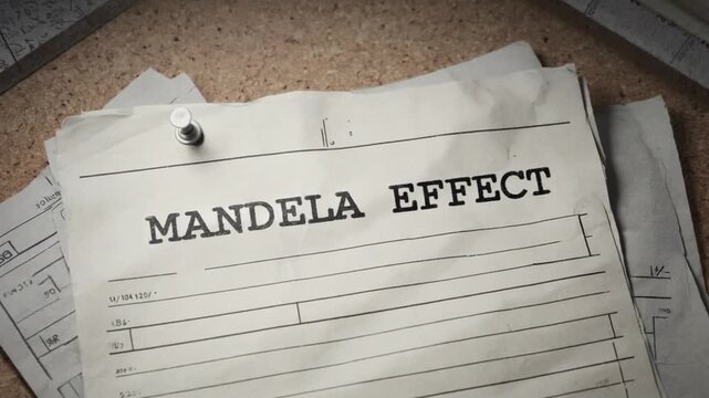 Document with the text "Mandela Effect".