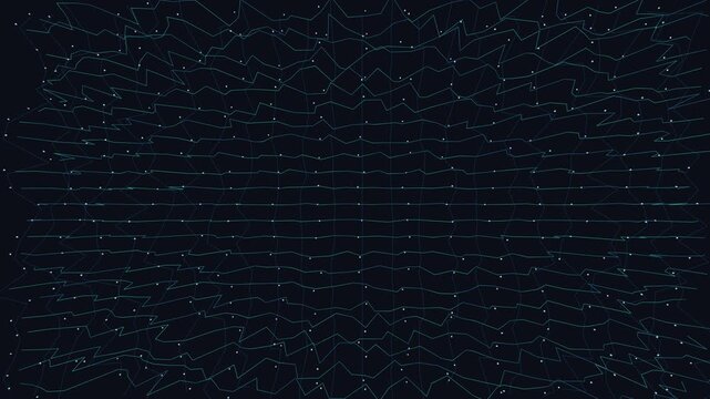 Cryptographic data lattice reorganizes in a seamless network field