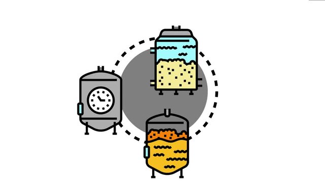 Aerobic brewing fermentation process stages of beverage production, showcasing the industrial equipment and technology involved in creating alcoholic and non alcoholic drinks