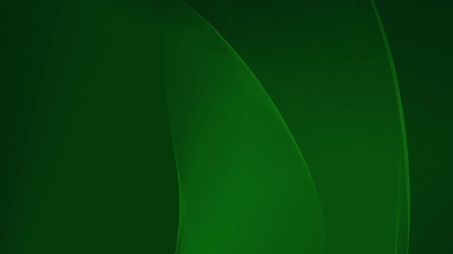 Looping abstract background with dark green smooth curves, minimalist motion. Suitable for presentations, videos, animations, and backgrounds with an elegant touch.