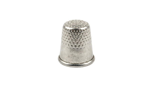vintage metal sewing thimble for hand stitching needlework tailoring and textile craft protection