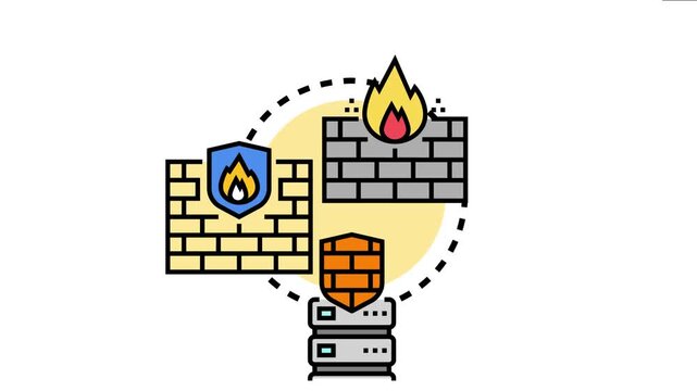 Cybersecurity barrier protecting sensitive digital information and server data from unauthorized access, ensuring network safety and internet privacy through robust defense mechanisms