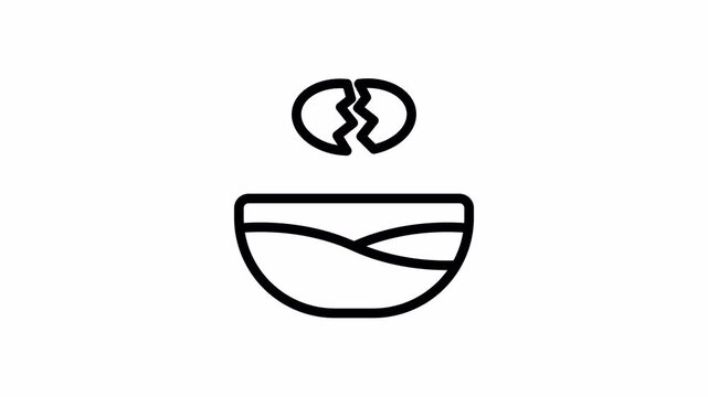 eggs minimalist stroke animation