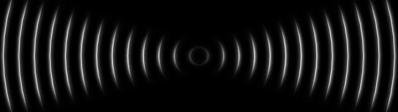 Radio waves waves background. network tower produced radio wave concept. Radio Waves in Circle Form, Radio wave signal animated background. Technology radio waves signal icon animation.