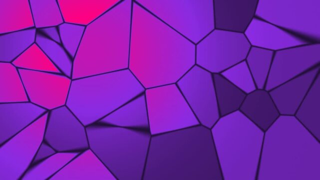 Stained glass with shifting light, seamless loop motion background, neon cyber