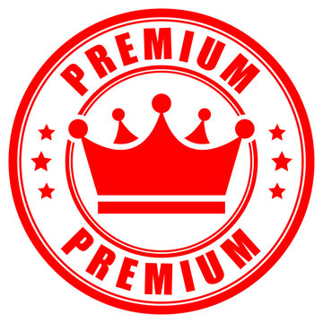 Premium product vector label