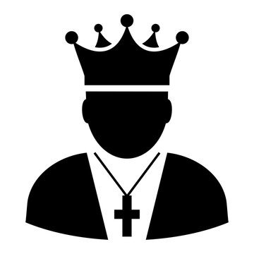 Priest avatar vector icon