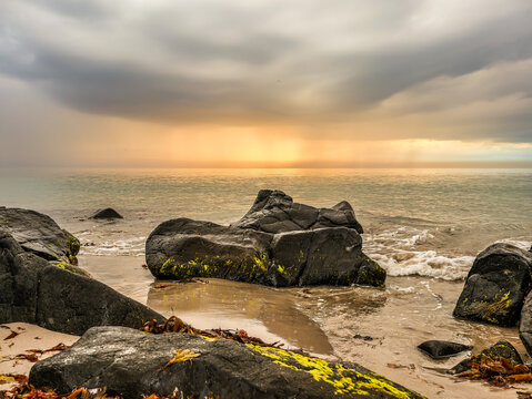 sunset on the beach