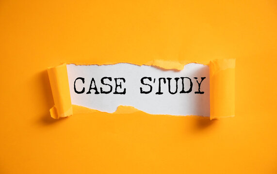 sticky note with the words case study