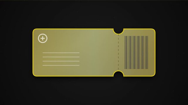 Expired Golden Ticket Motion Graphic