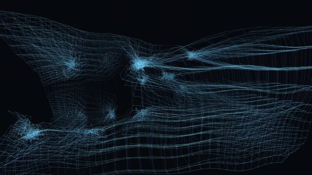 Data network nodes morph into computational clusters and channels