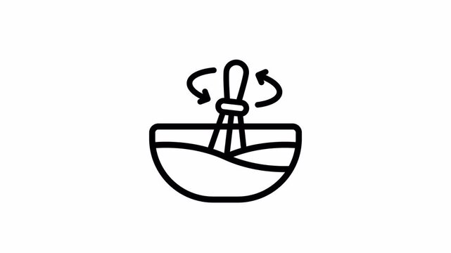 whisk minimalist stroke animation