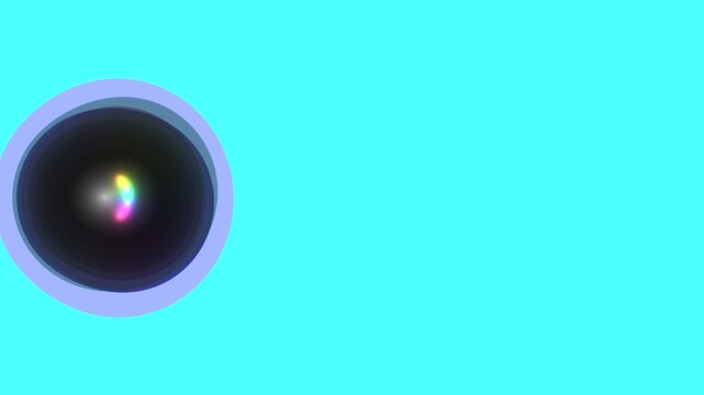 Colorful Circular Light Portal Seamless Loop