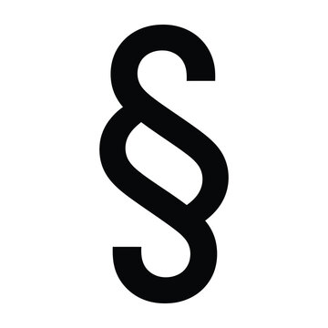 Black paragraph symbol on white background