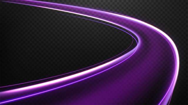 Dynamic Purple Speed Lines, Vector Illustration